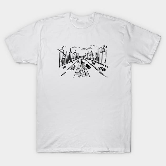 From the City to the edge T-Shirt by resketsa